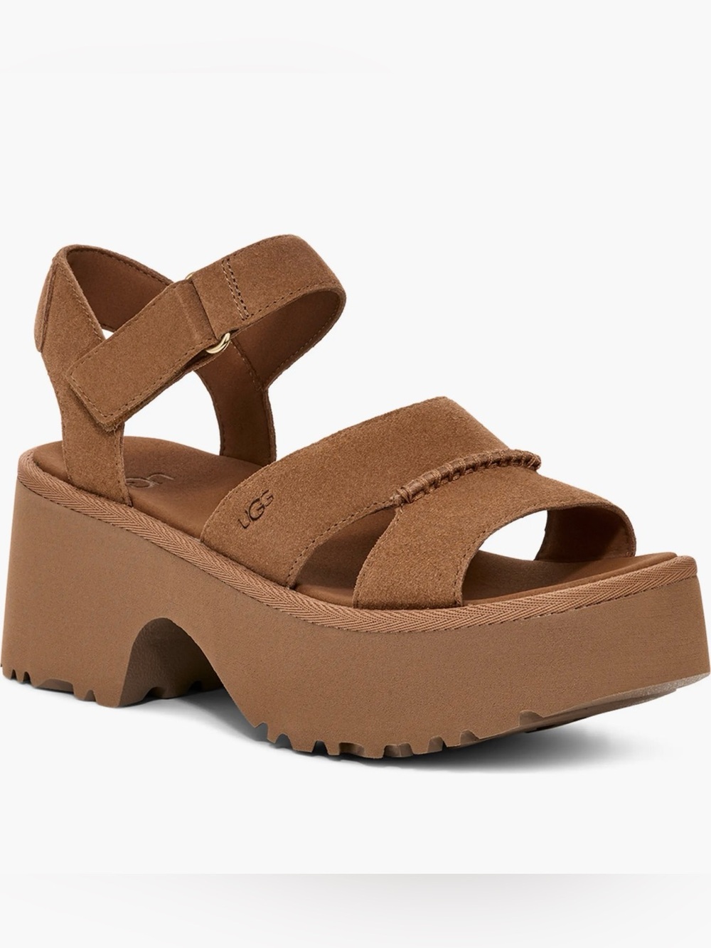 UGG Heights Ankle Strap Platform
Sandal Chestnut Women's Size 9